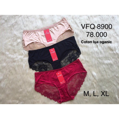 SÉT 10 QUẦN LÓT NỮ COTON LỤA 4 CHIỀU phối ren CAO CẤP(45kg-75kg)