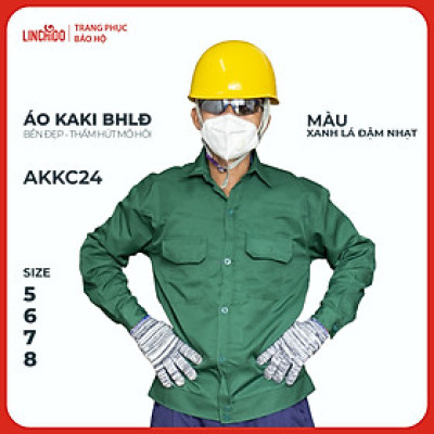 Áo kaki Bảo Hộ Lao Động Chất Liệu Thấm Hút Mồ Hôi Thoáng Mát Bền Đẹp - Mã AKKC24