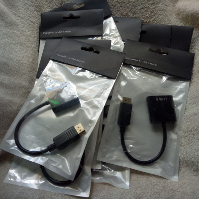 Cáp Chuyển đổi cổng Displayport ra cổng VGA dùng để kết nối máy tính với tivi, máy chiếu - Hàng chính hãng