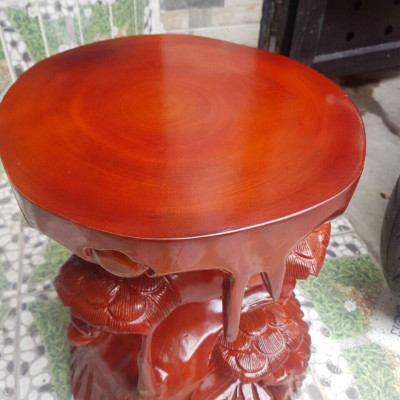 Tượng Đôn gỗ kê tượng mặt To Mới Đẹp hay làm ghế ngồi uống trà thích lắm ạ Size cái đôn cao 39cm x ngang 32cm Nghệ nhân tạo Tượng điêu khắc đôn gỗ trạm hoa kiểu tầng rất sang đẹp kê các tượng lên trưng trong nhà vừa sang vừa đẹp ạ