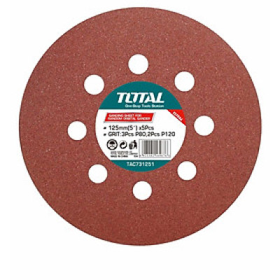 GIẤY NHÁM TRÒN 125MM TOTAL TAC731251 - HÀNG CHÍNH HÃNG