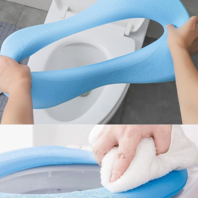 Miếng Lót, Đệm Lót Bồn Cầu Giữ Ấm Mùa Đông KUNBE, Chống Thấm Nước Chất Liệu Mút Xốp EVA Mềm Mại Ấm Áp - Giao Màu Ngẫu Nhiên