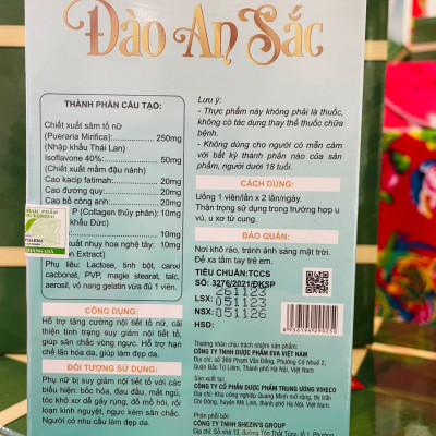 Sản phẩm Nội tiết tố Đào An sắc (dạng hộp)