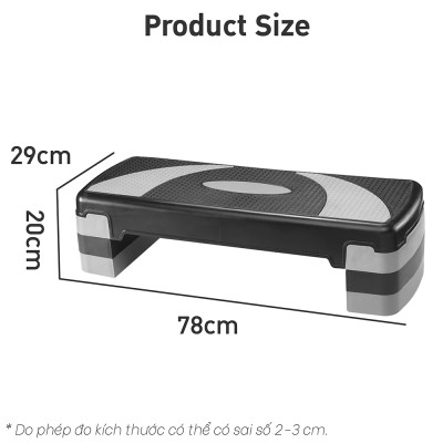 BG Bục dậm nhảy  size 78cm tập aerobic step giảm cân toàn thân hiệu quả (hàng nhập khẩu)