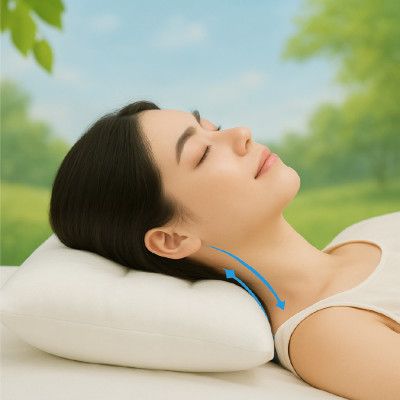 Ruột gối định hình  thư giãn cổ, massage cổ, chống ngáy 45x65 cm