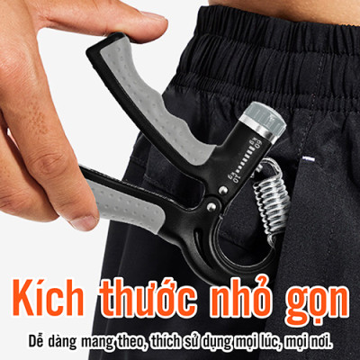 Combo Dây nhảy thể lực lõi thép và kìm bóp tay máy đếm tập gym tại nhà tăng cơ hiệu quả