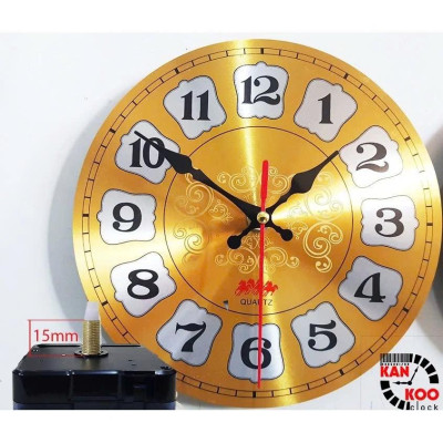 [COMBO-05] MÁY ĐỒNG HỒ KIM TRÔI + MẶT NHÔM + KIM + MÁY LẮC + CÂY LẮC ĐỒNG HỒ TREO TƯỜNG