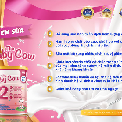 Combo 4 lon Sữa Non The Baby Cow 2 (900gr)