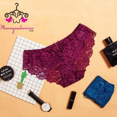 10 quần lót ren đáy lót cotton kháng khuẩn chuẩn BOYA - 5 quần lót ren boya