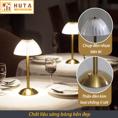 Đèn Bàn Led Quầy Bar Nhà Hàng HUTA RESDUNON Cảm Ứng Tích Điện Điều Chỉnh Ánh Sáng Trang Trí Quán Cà Phê Phòng Ăn