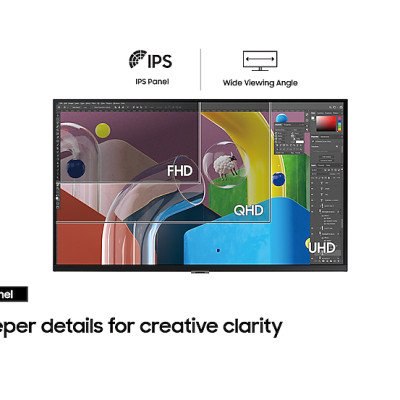 Màn hình đồ họa Samsung ViewFinity S8 UHD LS32B800PXEXXV( 32 inch ( 3,840 x 2,160 ) IPS / 60Hz / 5ms / Display Port / HDMI / USB Hub / USB - C Charging 90W ) - Hàng Chính Hãng