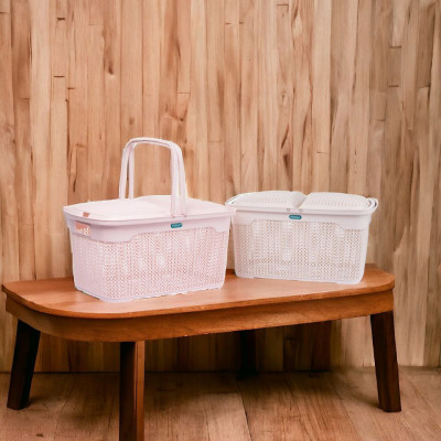 HÀNG CAO CẤP Làn nhựa đựng đồ đi sinh cho mẹ và bé, Giỏ đựng đồ sơ sinh cho bé