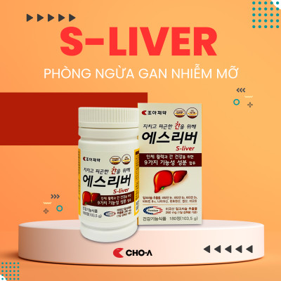 Combo 2 Hộp Thực Phẩm Bảo Vệ Gan S-Liver Thanh Nhiệt Giải Độc (2 Hộp X 180 Viên)