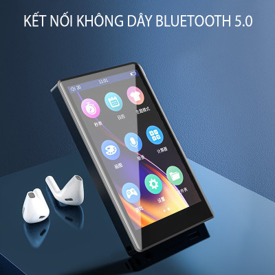 Máy Nghe Nhạc Lossless MP3 MP4 Bluetooth Màn Hình Cảm Ứng 4 inch Ruizu H9 - Hàng Chính Hãng