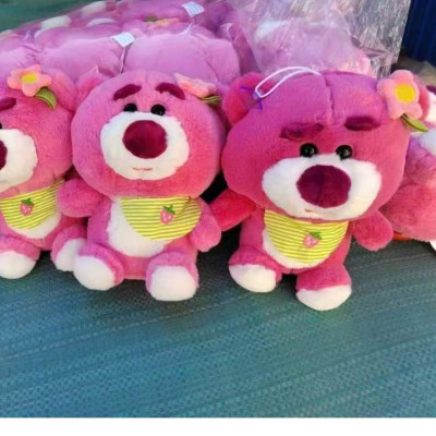 Gấu dâu lotso ngồi, nằm nghiên, lotso nguyên bản cute nhiều mẫu mã - Size 20cm - Quà tặng thú nhồi bông gấu dâu dễ thương - Gối ôm mềm mịn cho bé.