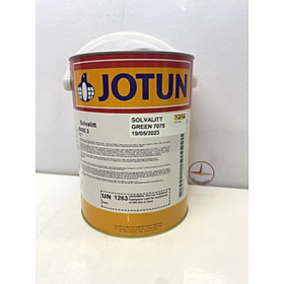 Sơn chịu nhiệt 600oC Jotun Solvalitt màu xanh lá Green 7075 _ 5L