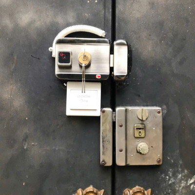 Bộ khóa điện tử thông minh SG-202PW mở cửa trên điện thoại ( Hàng nhập khẩu)