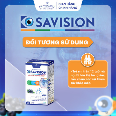 Viên uống Osavision hỗ trợ tăng cường thị lực giảm khô mắt, mỏi mắt, nhìn mờ (60 viên) - Nutramed