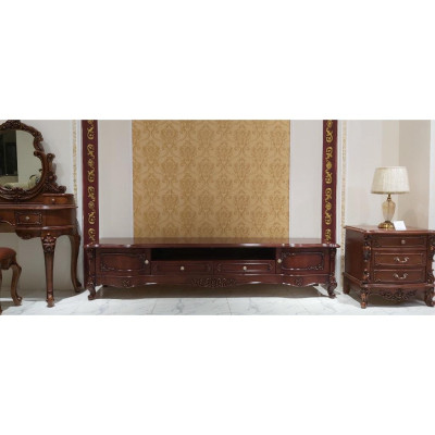 KỆ TIVI GỖ 2M2 TÂN CỔ ĐIỂN NHẬP KHẨU NGUYÊN CHIẾC 929G