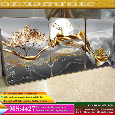 Tranh treo tường trang trí phòng khách, phòng ngủ, phòng ăn:4427L15F