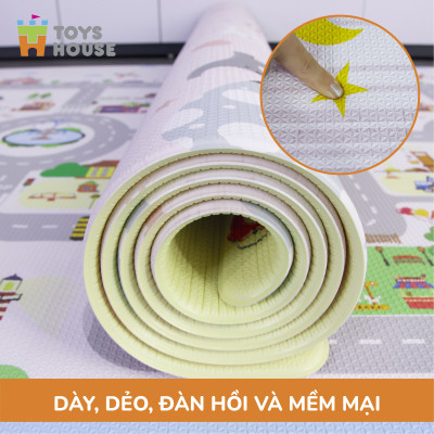 Thảm nằm chơi Silicon cho bé Toys House