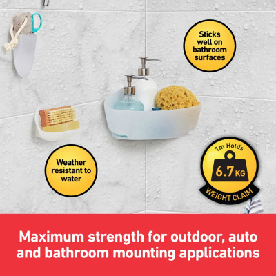 Băng keo cường lực 2 mặt màu xám khổ rộng 19mm Scotch 3M SB-BK414 - Nhiều kích thước, siêu dính, thẩm mỹ, chịu nhiệt cao