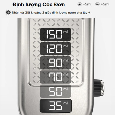 Máy pha cà phê bán tự động Espresso, Cappuccino, Latte thương hiệu Mỹ cao cấp HiBREW H10B - Hàng Nhập Khẩu