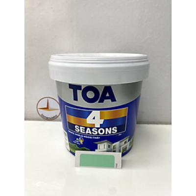 Sơn phào chỉ trong và ngoài nhà Toa 4 Seasons Tropic Shield màu xanh B- 7592_1L