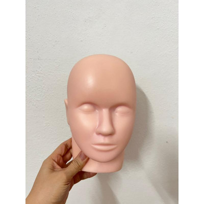 Đầu Canh Silicon To Mềm Manocanh Tập Nối Mi, Phun Xăm, Massage Bấm Huyệt, Kích Thước Tiêu Chuẩn 25x15cm Hàng Loại 1 Làm Nail Và Spa Cosmetic