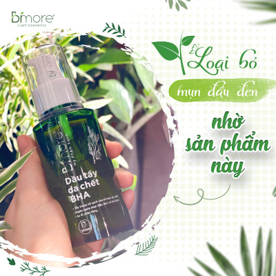Dầu tẩy tế bào chết BHA Bimore làm sạch sâu ngăn ngừa mụn sáng da_100ml