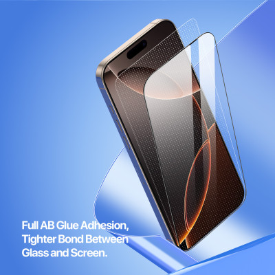 Kính Cường Lực kèm khung trợ dán Dux Ducis Roga cho iPhone 17 Pro Max / 17 Pro/ 17 Air/ iphone 17/ iPhone 16 Pro Max / 16 Pro/ 16e, không lẹm viền, cảm ứng vân tay_ Hàng Chính Hãng