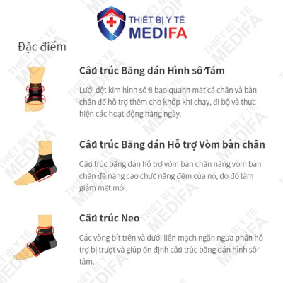 Băng Bảo Vệ Khớp Cổ Chân Vantelin Ankle Support size M