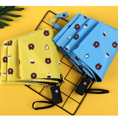 Ô Dù đi mưa họa tiết gấu mặt đơ ngộ nghĩnh GMD05071