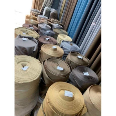 Rèm dán tường màu xám,trang trí cửa sổ, vải thô che nắng 100%