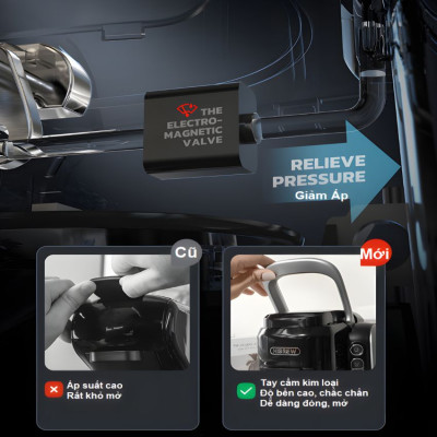 Máy pha cà phê 4 trong 1, Espresso, Viên Nén Nespresso, Nescafe Dolce, Kcup Thương hiệu Mỹ cao cấp HiBREW - H6 - HÀNG CHÍNH HÃNG