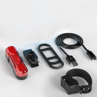 Đèn Hậu Xe Đạp USB LED AS-1010 pin sử dụng 4-8h dung lượng 210mAh, Chống Nước Đi Đêm Địa Hình Cảnh Báo Phụ Kiện- Mai Lee