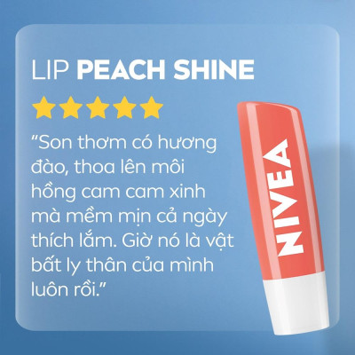 Son Dưỡng Môi Đào Nivea 4.8g