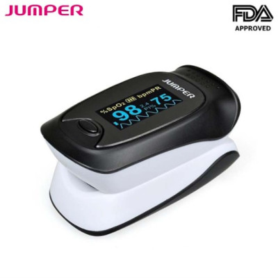 Máy đo nồng độ oxy máu SPO2 và nhịp tim, chỉ số PI Jumper JPD-500D (Chứng nhận FDA hoa kỳ)