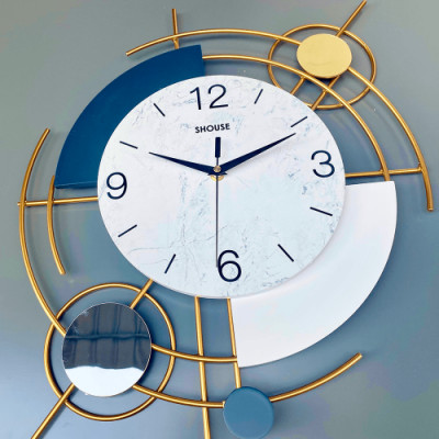 Đồng hồ treo tường A211 Decor hiện đại kim trôi trang trí không gây tiếng động phòng khách chung cư cao cấp