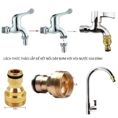 Bộ dây vòi xịt nước rửa xe, tưới cây . tăng áp 3 lần, loại 7m, 10m 206319 cút sập,nối đen + tặng đai