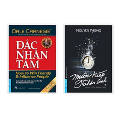 Sách - Combo Đắc Nhân Tâm (Khổ Nhỏ) + Muôn Kiếp Nhân Sinh Tập 1 (Khổ Nhỏ) - First News