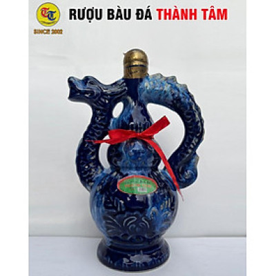 Đặc Sản Bình Định - Rượu Bàu Đá Thành Tâm BA BẦU Đậu Xanh (Màu  xanh bút bi) 650ml - OCOP 3 Sao
