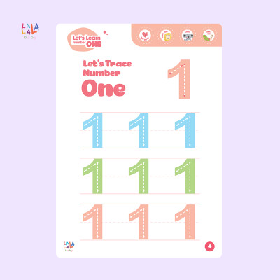 Học Liệu Giáo Dục Sớm Thông Minh Cho Bé Xóa Được tặng kèm Bút và Mút xóa - Lalala Baby