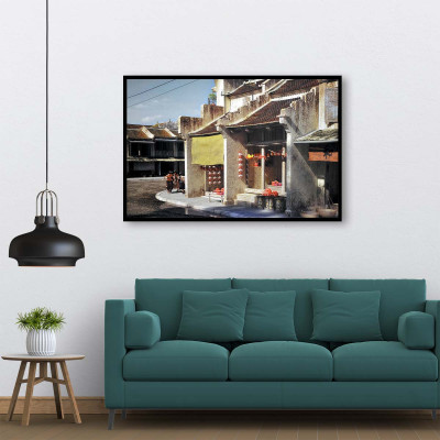 Tranh treo tường phong cảnh Hà Nội xưa - HNX010