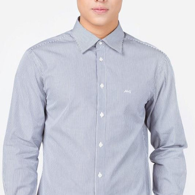 Áo Sơ Mi Nam Dài Tay Họa Tiết Màu Xám Aligro Algs028