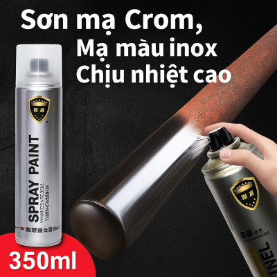 Sơn Xịt Mạ Crom Inox Sáng Bóng – Chịu Nhiệt Cao, Xịt Bô Xe, Ống Xả & Kim Loại