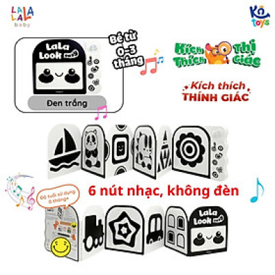 Đồ Chơi Âm Thanh Kèm Thẻ Ziczac Lalalook Kích Thích Thị Giác và Thính Giác Cho Bé Sơ Sinh – Lalala Baby