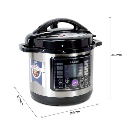 Nồi Áp Suất Điện Gali GL-1606B. Dung tích 6L, nồi đa năng 12 chức năng nấu. Thiết kế hiện đại, nhỏ gọn. Hàng chính hãng bảo hành 24 tháng.