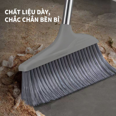Chổi Quét Nhà Gấp Gọn Thông Minh Kèm Hót Rác Cán Dài 2 Trong 1 Đa Năng. Xoay 180 Độ Quét Sạch Mọi Ngóc Ngách Trong Nhà
