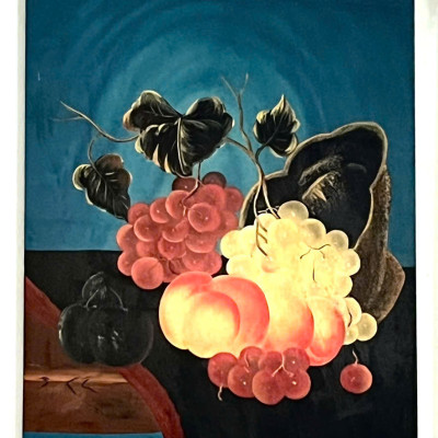 Tranh sơn mài tĩnh vật hoa quả hàng xuất khẩu 50x80 cm, trang trí nhà cửa, văn phòng, làm quà tặng ý nghĩa